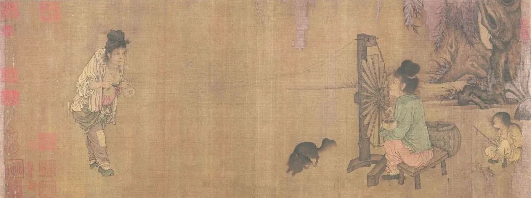 故宫藏历代人物画特展第三期呈现“众生百态”——《纺车图卷》《货郎图卷》《雪溪放牧图》等精彩亮相