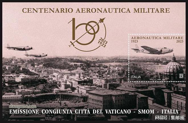意大利发行《意大利空军成立一百周年》邮票